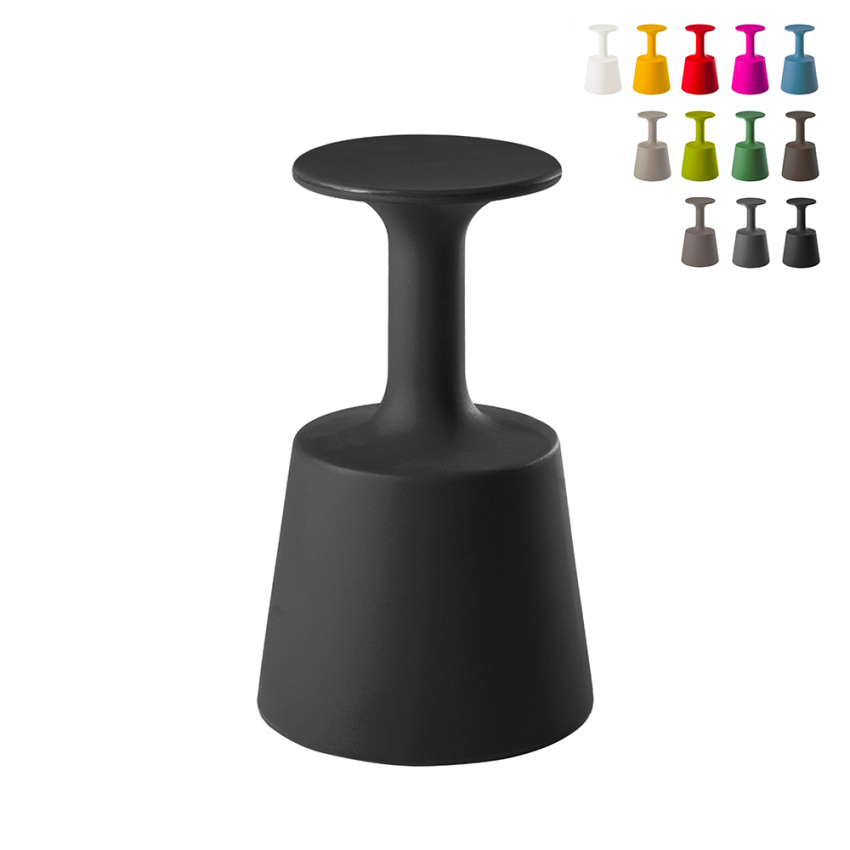 Drink Slide barstol vinglas formet stol af polyethylen i mange farver Rabatter