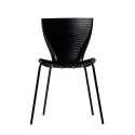 Gloria Slide design spisebords stol med polypropylen sæde og stål ben På Tilbud