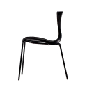 Gloria Slide design spisebords stol med polypropylen sæde og stål ben Udsalg