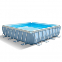 Intex 28766 Prism Frame 488x488cm kvadratisk fritstående pool til haven Tilbud