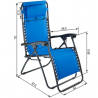 Emily liggestol campingstol havestol med justerbar ryglæn fodstøtte Omkostninger