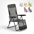 Relax foldbar liggestol campingstol havestol justerbar ryglæn fodstøtte Kampagne