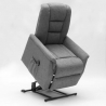 Emma Plus elektrisk lænestol stof med fodskammel 2 motor løftefunktion Udsalg