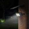 Solcelle LED projektør udendørs væglampe med bevægelsessensor 44 led På Tilbud