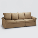 Lapislazzuli 3-personers sofa sovesofa stofbetræk til stue værelse Mål