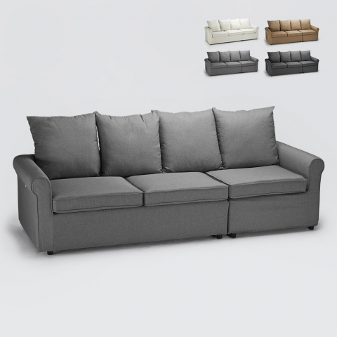 Lapislazzuli 3-personers sofa sovesofa stofbetræk til stue værelse