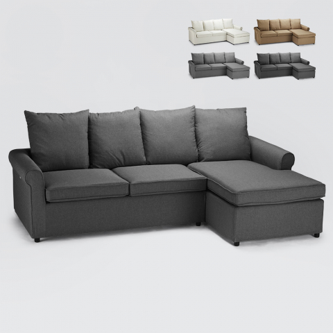 Lapislazzuli Plus 3-personers chaiselong sofa sovesofa stofbetræk
