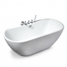 Kalimnos fritstående badekar oval til voksne børn af akryl glasfiber På Tilbud
