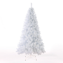Aspen 210 cm høj kunstigt plastik hvid juletræ miljøvenlig med fod Tilbud
