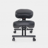 Balancesteel Lux ergonomisk knæstol kontorstol højdejuster i eco læder Udvalg
