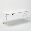 Klapbord 180x74cm sammenklappelig spisebord i plast med stålben Zugspitze Kampagne