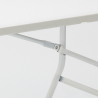 Klapbord 180x74cm sammenklappelig spisebord i plast med stålben Zugspitze Udsalg
