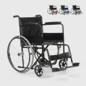 Violet kørestol letvægt sammenklappelig forskellig farve eco læder sæde På Tilbud