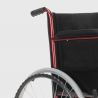 Lily kørestol letvægt sammenklappelig forskellig farve Oxford stof sæde Mål