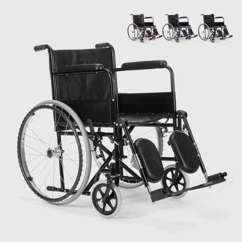 Peony kørestol letvægt sammenklappelig forskellig farve eco læder sæde Kampagne