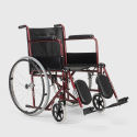 Peony kørestol letvægt sammenklappelig forskellig farve eco læder sæde 