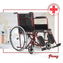 Peony kørestol letvægt sammenklappelig forskellig farve eco læder sæde Udsalg