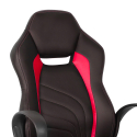 Buriram Fire rød design ergonomisk gamer kontorstol i eco læder til gaming Tilbud