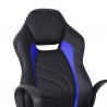 Buriram Sky blå design ergonomisk gamer kontorstol i eco læder til gaming Tilbud