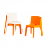 Q4 Slide design spisebords stol af polyethylene i forskellige farver 