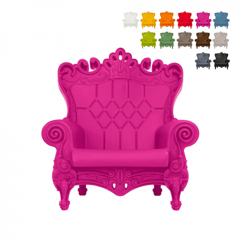Queen Of Love Slide trone lænestol af polyethylene i forskellige farver Kampagne