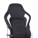 Aragon hvid design ergonomisk gamer kontorstol i eco læder til gaming Tilbud