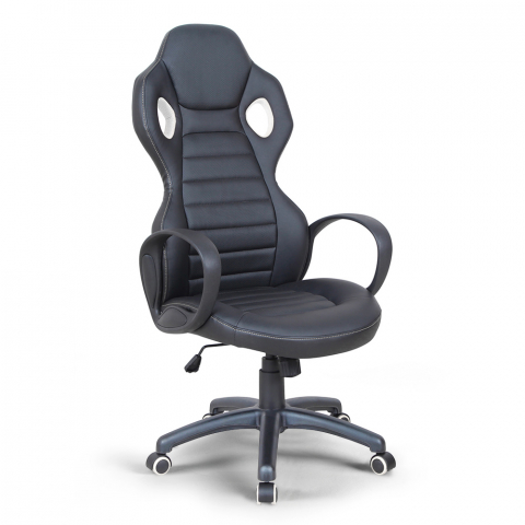 GP Racer design ergonomisk gamer kontorstol i eco læder til gaming