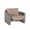 Mara Slide lænestol loungemøbel med polyethylen flettet læder effekt til indendørs udendørs På Tilbud