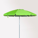 Roma 240cm stor strand parasol aluminium med højdejustering vindresistent Model