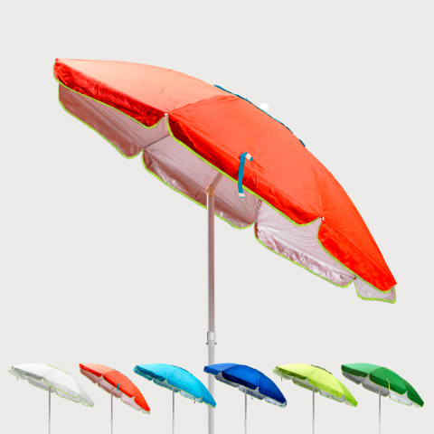 Sardinia 200 cm ventileret strand parasol med UPF 158+ UV-beskyttelse Kampagne