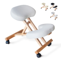 Balancewood ergonomisk knæstol kontorstol højdejusterbar træ eco læder Kampagne