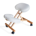 Balancewood ergonomisk knæstol kontorstol højdejusterbar træ eco læder På Tilbud