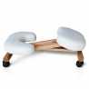 Balancewood ergonomisk knæstol kontorstol højdejusterbar træ eco læder Rabatter