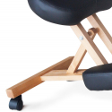 Balancewood ergonomisk knæstol kontorstol højdejusterbar træ kunstlæder Billig