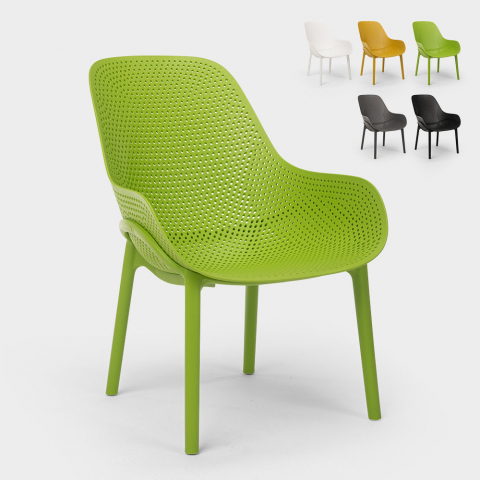Majestic AHD design lænestol i flere farver plast til lounges have bar Kampagne