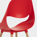 Shell AHD design spisebords stol med træben lavet af plast i flere farver Valgfri