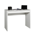 Sidus blankt hvid lille træ skrivebord 100x40 cm med en lang skuffe Tilbud