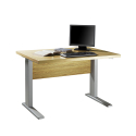 Rektangulært 120x80cm højdejusterbart designbord til kontor Omega Tilbud