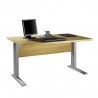 Justerbart højde skrivebord rektangulært design 150x80cm kontorstudie Alfa Tilbud