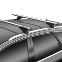 Menabo Tiger Silver 119cm universal tagbøjler til flush tagræling biltag Valgfri