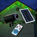 Solcelle LED laser lys projektor til at fejre juletiden til udendørs brug På Tilbud