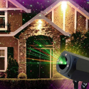 Solcelle LED laser lys projektor til at fejre juletiden til udendørs brug Rabatter