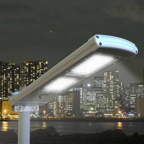 Pathway solcelle gadelys vejarmartur 48 LED’er 2K lumens skumringssensor