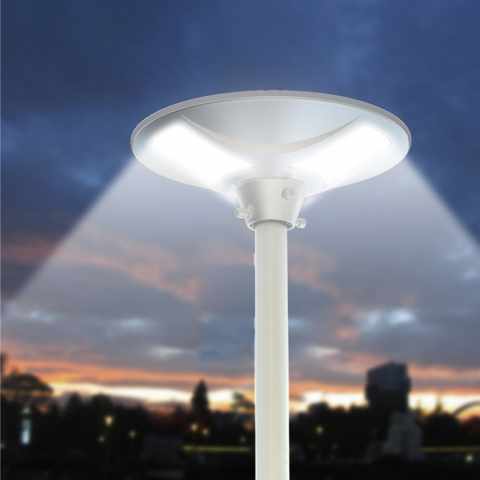 Solcelle lampe armatur Place gadelys 48 LED 900 lumen Internt batteri