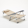 Gargano sammenfoldelig strandstol og havestol med armlæn i aluminium 