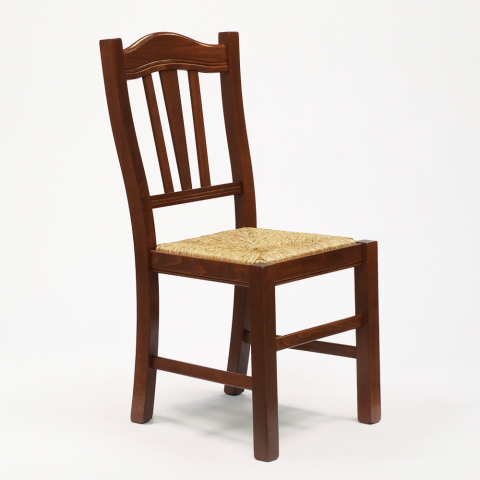 Silvana Paglia AHD massiv bøgetræ spisebords stol fletsæde vintage design