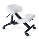 Balancesteel ergonomisk knæstol kontorstol højdejuster stål kunstlæder Rabatter