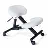 Balancesteel ergonomisk knæstol kontorstol højdejuster stål eco læder Rabatter