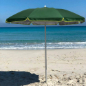 Lille 180cm rejse bærbar let strand parasol uv-beskyttet Mængderabat