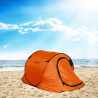 TendaFacile XXL camping strandtelt læsejl med myggenet til 3 personer Udvalg